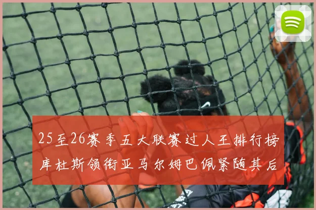 25至26赛季五大联赛过人王排行榜库杜斯领衔亚马尔姆巴佩紧随其后